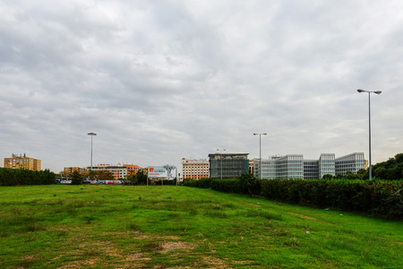 SEVILLA, SPAIN - January 13, 2018: view of Buildings around Sevilla, Spainのeditorial素材