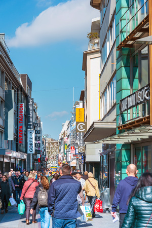 COLOGNE, GERMANY- March 14, 2018 : Street view in Cologne, Germany.のeditorial素材