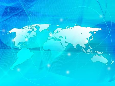 world map technology-styleのeditorial素材