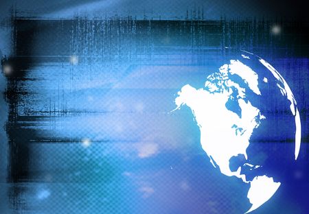 world map technology-styleのeditorial素材