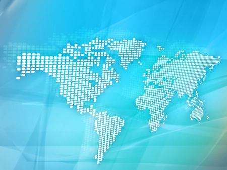 world map technology-styleのeditorial素材