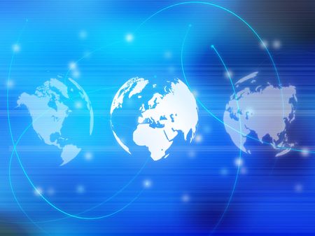 world map technology-styleのeditorial素材