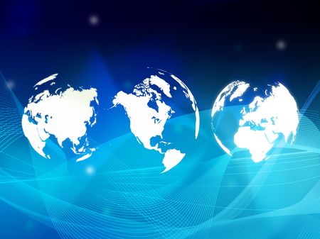 world map technology-styleのeditorial素材