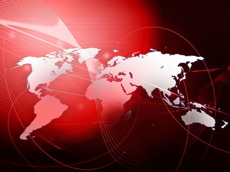 world map technology-styleのeditorial素材