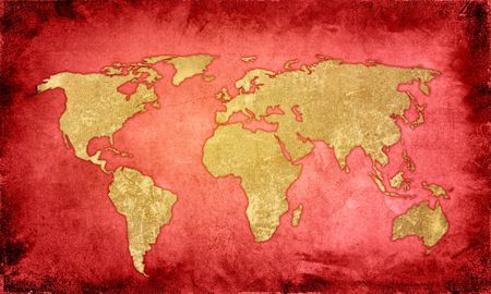world map-vintage artworkのeditorial素材