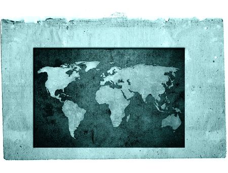 world map-vintage artworkのeditorial素材