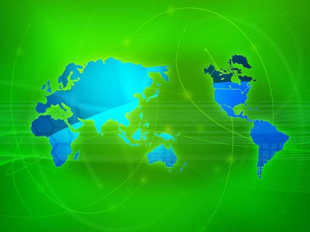 world map technology-styleのeditorial素材