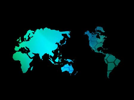 world map technology-styleのeditorial素材