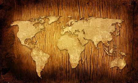 world map vintage artworkのeditorial素材