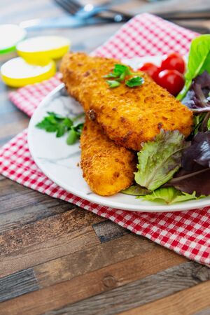 gluten free crispy breaded alaskan pollockの写真素材