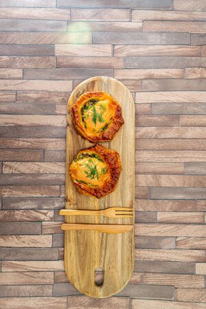 tomato vegetable pie with zucchini and eggplant, chili