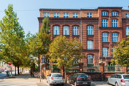 POZNAN, POLAND - September 2, 2019: Antique building view in Old Town Poznan, Poland 