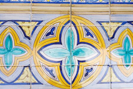 Great for textures Andalusia style wall Azulejos tiles background