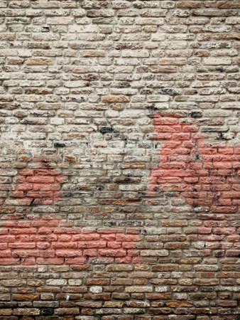 Old brick wall textures and backgroundsの写真素材