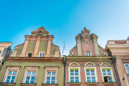 Antique building view in Old Town Poznan, Poland