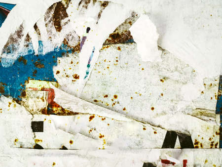 Old ripped blank torn grunge posters texture background