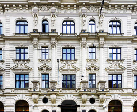 Antique building view in Brno, Czech Republicの写真素材