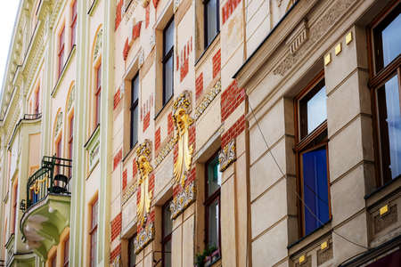 Antique building view in Brno, Czech Republic