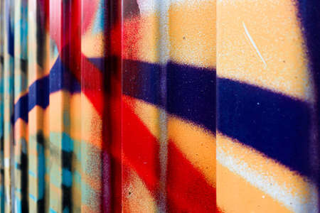 Details of graffitis painted on wall you can use as background for your designの写真素材