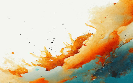 Abstract watercolor background. Hand-drawn illustration for your design.の素材