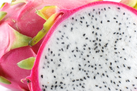 Vibrant Dragon Fruit abstarct background from low perspective の写真素材