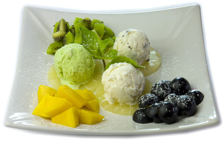 sweet food, dessert, ice cream,の写真素材