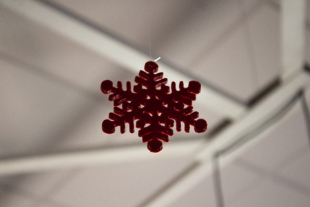 toy in the shape of a snowflakeの写真素材