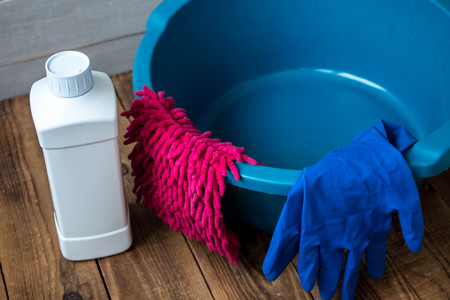 gloves for cleaning wash cloth rag cleanserの写真素材