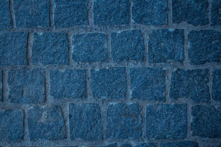 the blue stone background with concrete insertsの写真素材