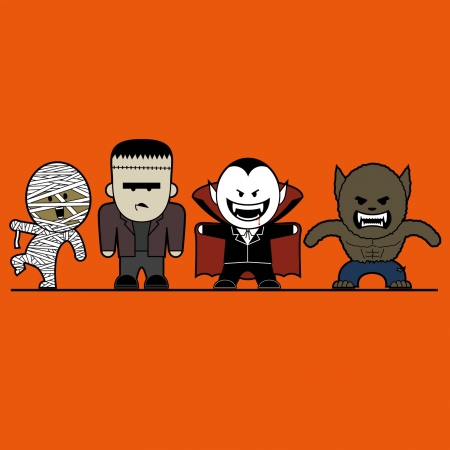 Halloween Puppysのイラスト素材