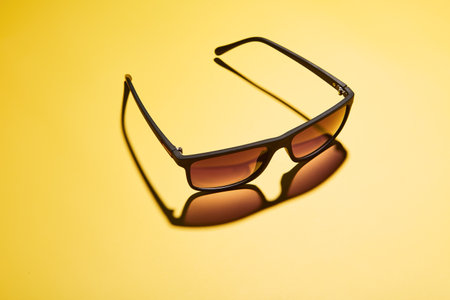 Modern rimmed sun shades, glasses, sunwear, sunglasses.の写真素材