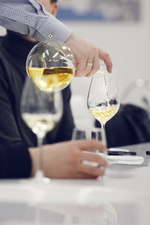 Wine Tasting Technique by Decanter in Action