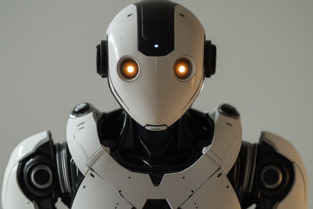 Modern Android with Orange Eyesの素材