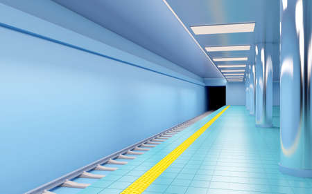 subway station emptyの写真素材