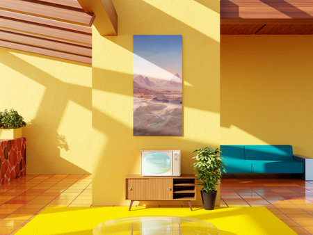 desert old vintage 60s interior