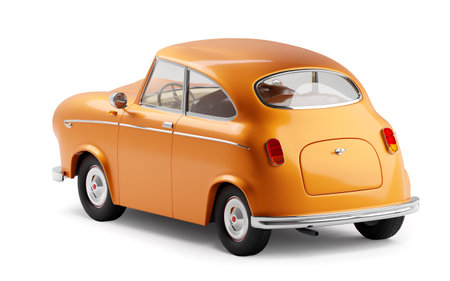 retro car elegant 3d backの写真素材