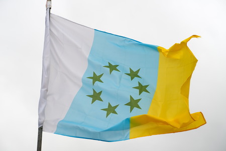 Flag of the Canary Islandsの写真素材