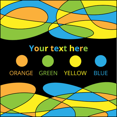Colored frame with text for the bannerのイラスト素材