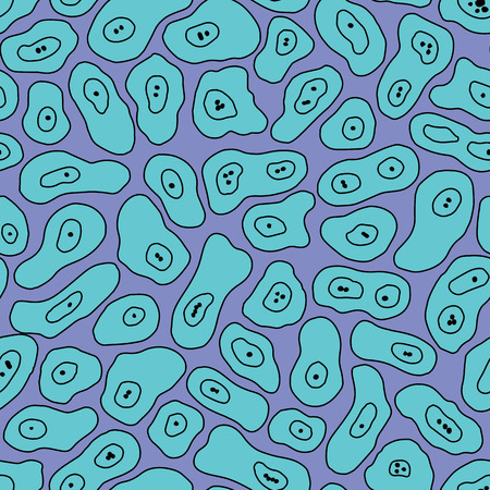 Seamless pattern of biological tissue, consisting of cellsのイラスト素材