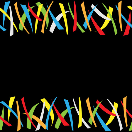 Seamless pattern frame for text with colored stripesのイラスト素材