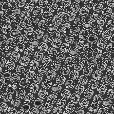 Seamless pattern drawings saw cut of treeのイラスト素材