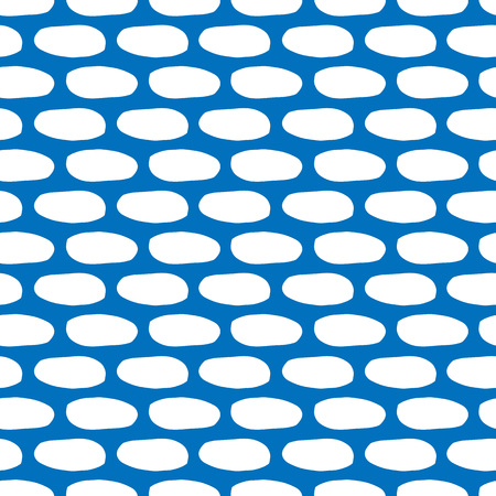 Seamless pattern white brick on blue backgroundのイラスト素材
