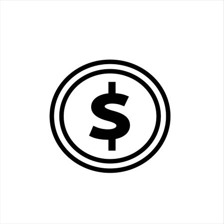Coin line icon.のイラスト素材