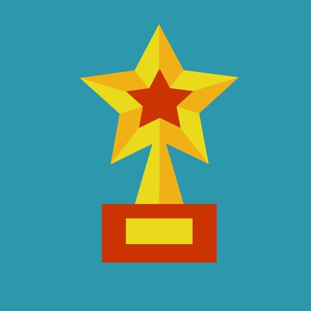 Star award flat icon.のイラスト素材