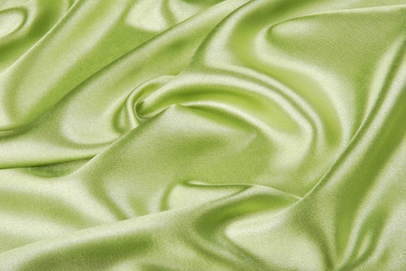 GREEN SATIN FABRICの写真素材