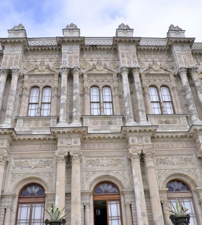 Details of Baroque Architecture at Dolmabahce Palace in Istanbul  Turkey  のeditorial素材