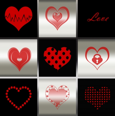 Abstract Romantic Valentine's day,heart design  の写真素材