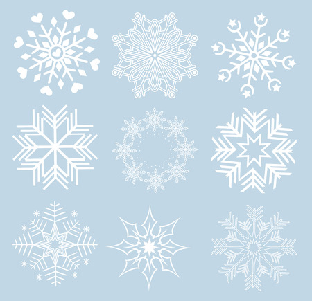 Collection of snowflakes (set of snowflakes) illustration
の写真素材