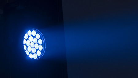 blue light disco bright black color glowing