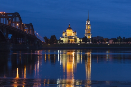 Rybinsk, Russia  at eveningの写真素材
